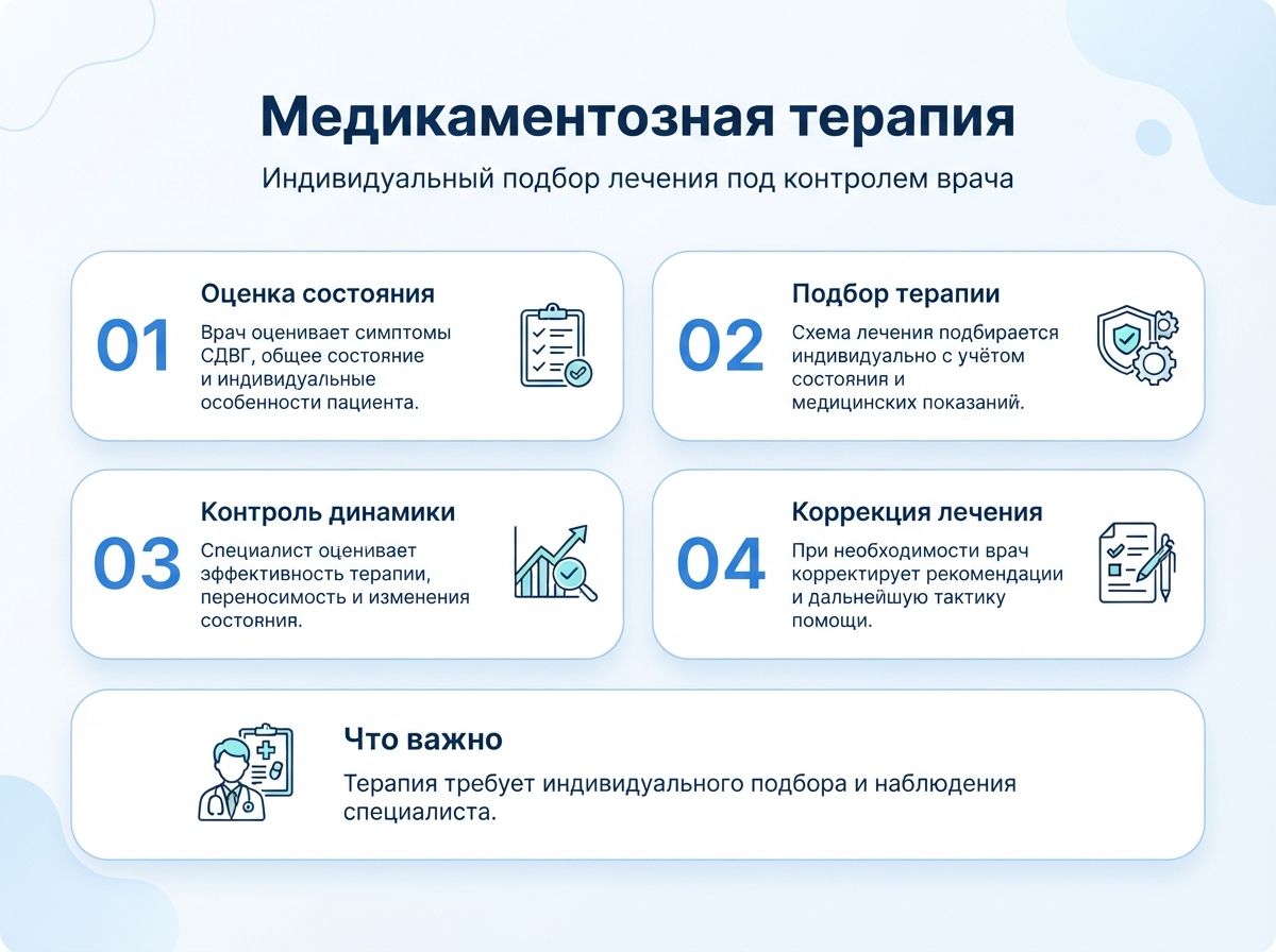 Лечение СДВГ в Улан-Удэ у детей и взрослыхинфографика